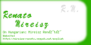 renato mireisz business card